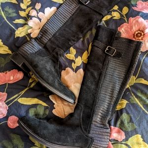 Aquatalia Black Suede Boots